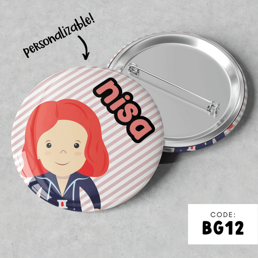 PERSONALISABLE BADGE - BG12